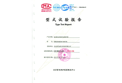 TPS B160(385/160/1P)型式試驗報告