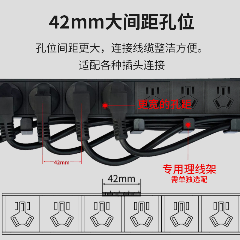 專業接線盒+8位國標16A三孔 EN32J/G824