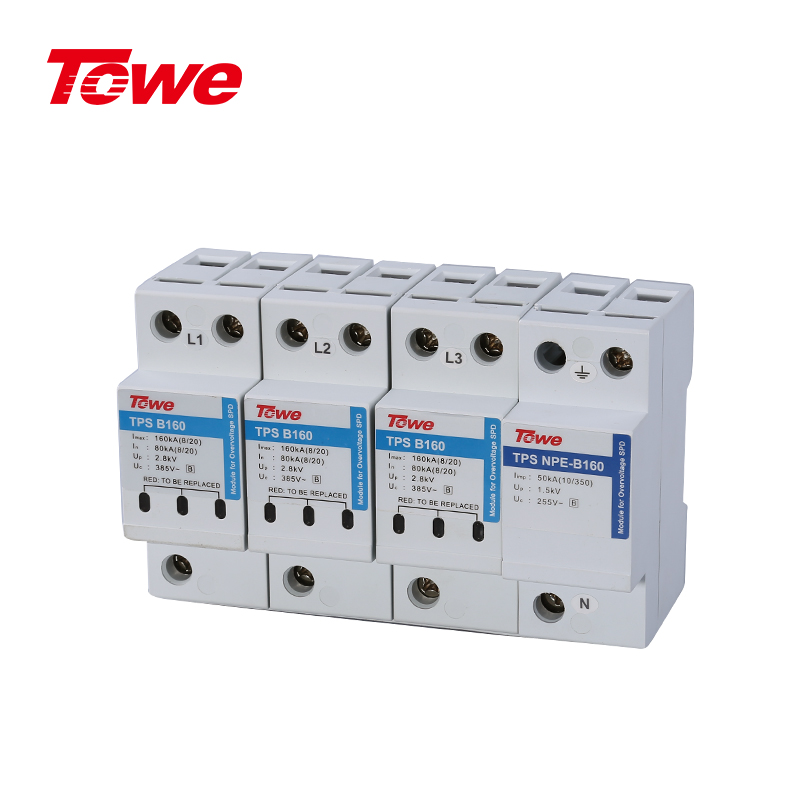 高能量160KA電源電涌保護(hù)器 TPS B160 4P/TPS B160 3P+N/TPS B160 3P/TPS B160 2P/TPS B160 1P+N/TPS B160 1P/TPS NPE(B160)