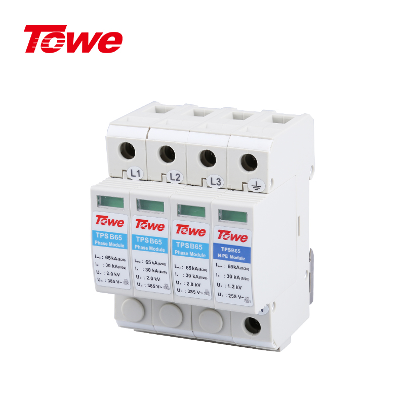 加強(qiáng)型C級電源電涌保護(hù)器組合 TPS B65 4P/TPS B65 3P+N/TPS B65 3P/TPS B65 2P/TPS B65 1P+N/TPS B65 1P/TPS NPE(B65)