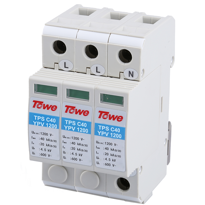 光伏發電直流系統電源電涌保護器組合 TPS-C25 YPV600 3P/TPS-C25 YPV1000 3P/TPS-C25 YPV1200 3P/TPS-C40 YPV600 3P/TPS-C40 YPV1000 3P/TPS-C40 YPV1200 3P/TPS-B80 PV500 2P/TPS-B80 PV700 2P/TPS-B80 PV1200 2P
