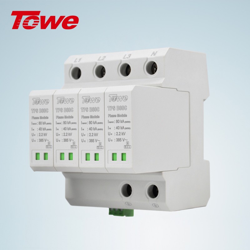 雙芯片緊湊型模塊化電涌保護器 TPS B80C 2P/TPS B80C 4P/TPS B80C 2P-S/TPS B80C 4P-S