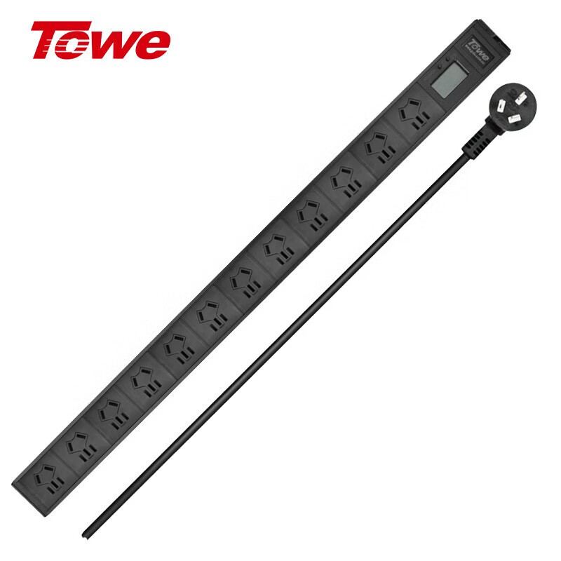 TOWE同為定時數顯與計量工業PDU機柜插座 智能數顯功率計量PDU機柜插座電源管理器 功率計量PDU插座 EN10/G1202J