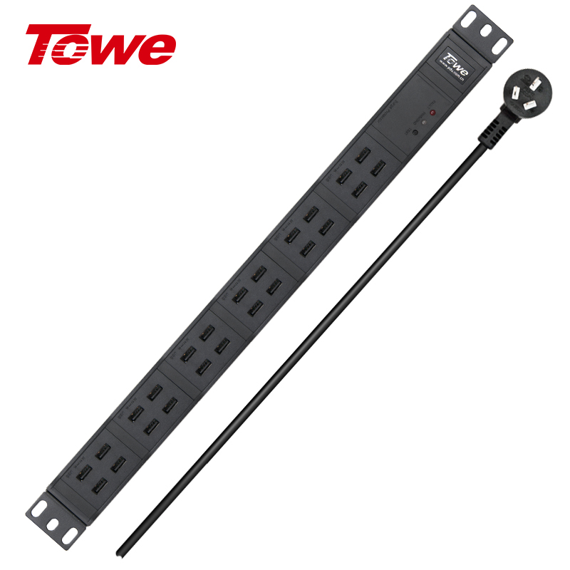 TOWE同為工業(yè)級24口 多口多路USB智能插座USB充電器 PDU電源機柜插座插排 EN10/USB24S