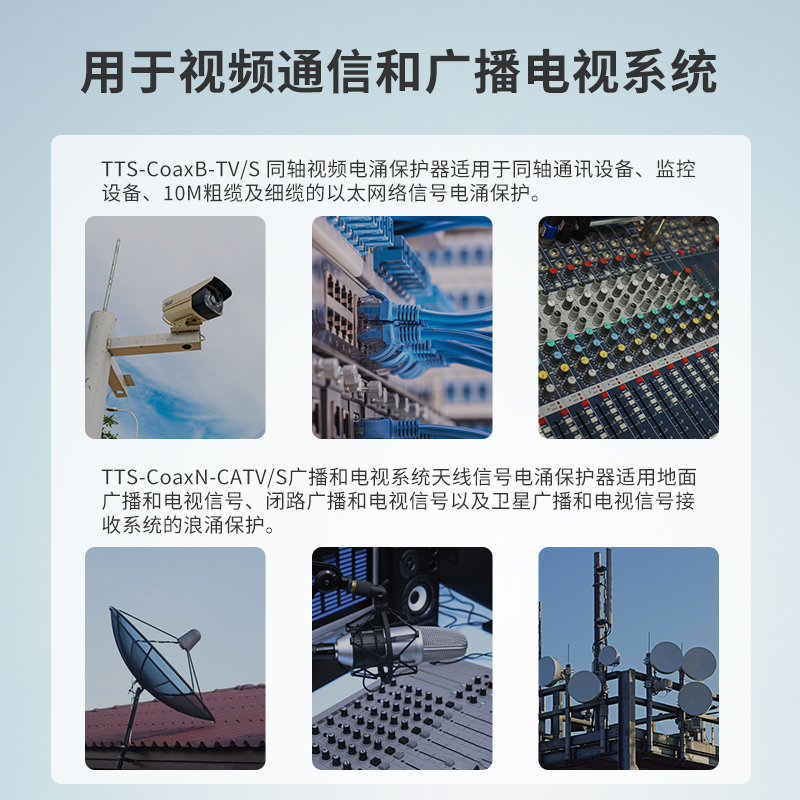 Coax視頻通信與電視通訊系統電涌保護器