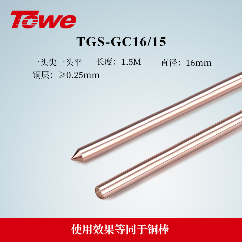 銅包鋼接地棒 TGS-GC16/15