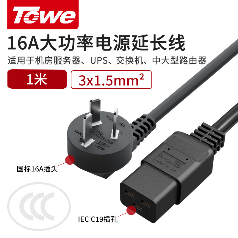 TW-F-G16/C19 線長1米 1.5平