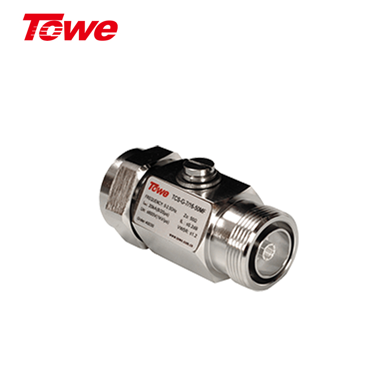 TOWE同為TCS-G系列同軸天饋電涌保護器避雷器，有BNC/TNC/SMA/N/F和DIN 7/16公母MF接口饋線防雷器 TCS-G-BNC-75MF TCS-G-BNC-75FF TCS-G-BNC-50MF TCS-G-BNC-50FF TCS-G-F-75MF TCS-G-F-75FF TCS-G-N-50MF TCS-G-N-50FF TCS-G-SMA-50MF TCS-G-SMA-50FF TCS-G-7/16-50MF TCS-G-7/16-50FF TCS-G-TNC-50FF TCS-G-TNC-50MF