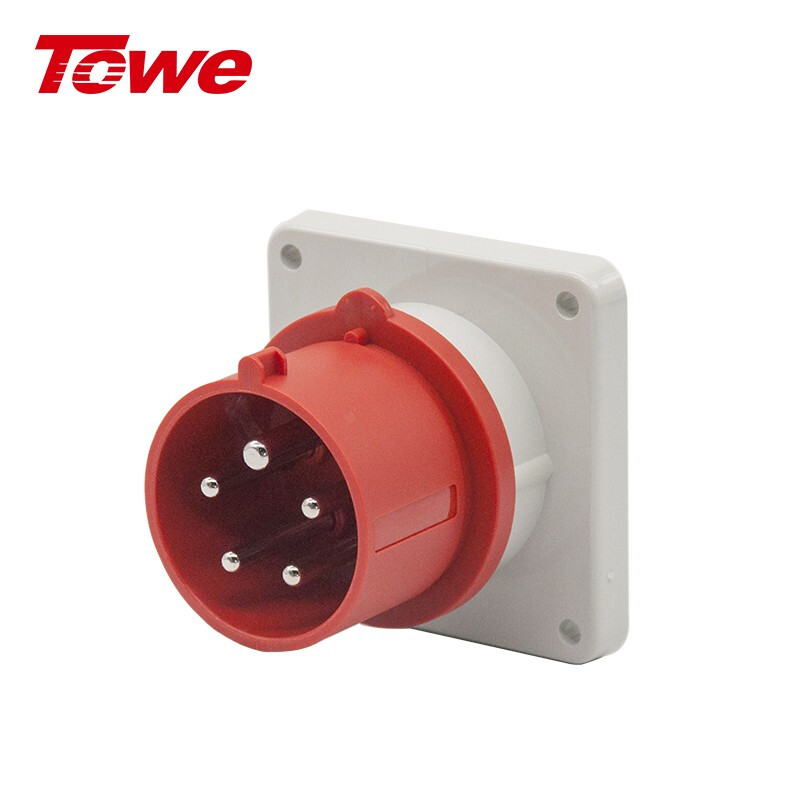 IP44防濺防潑16A工業(yè)插頭插座IPS-MS516/IPS-MP516