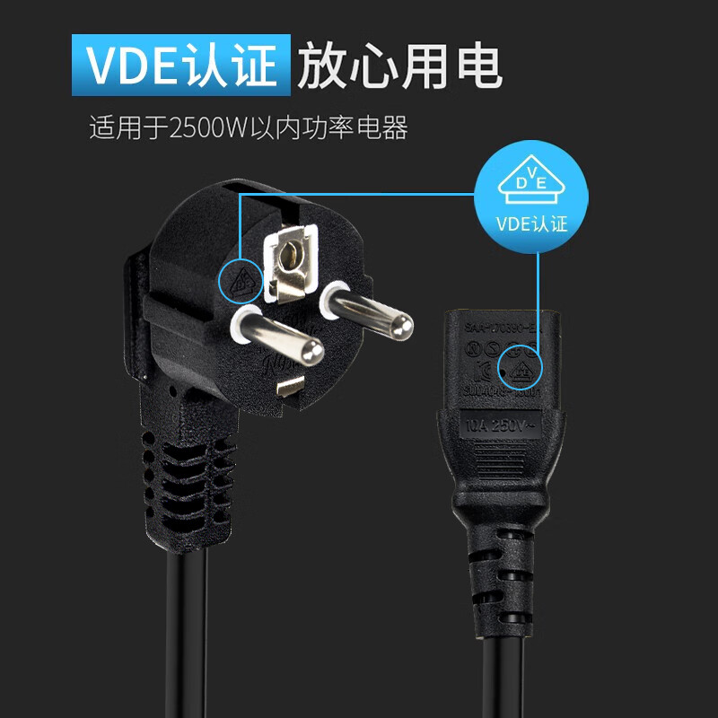 TW-F-EU10/C13 3M 線長3米 1.0平